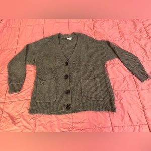 Green American Eagle Cardigan. Size small.